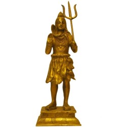 Standing Shiva Brass Statue