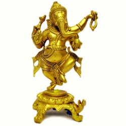Natya Ganesha Brass Statue