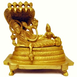 5 inches height Brass Statue of Anantha Padmanabha